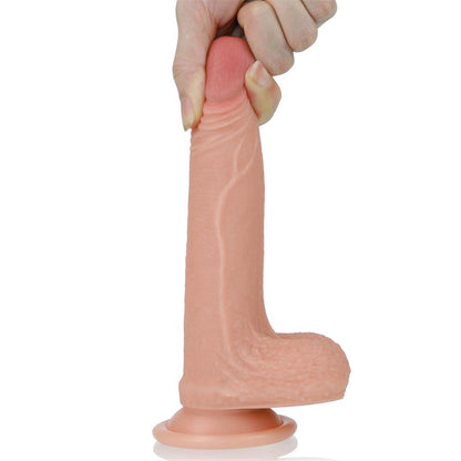 LOVETOY - DILDO NATURE 7 SILICONA LÍQUIDA NATURAL