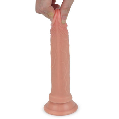 LOVETOY - DILDO NATURE 7 SILICONA LÍQUIDA NATURAL