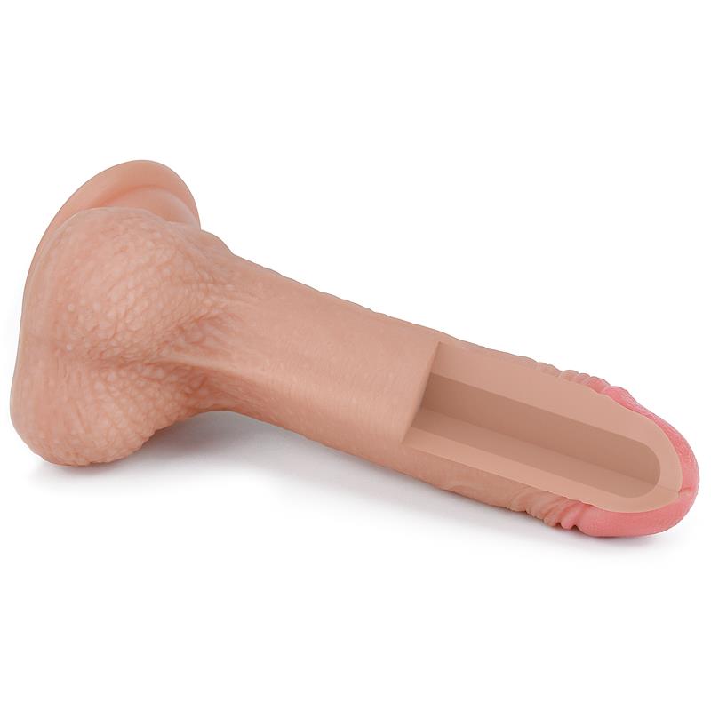 LOVETOY - DILDO NATURE 7 SILICONA LÍQUIDA NATURAL