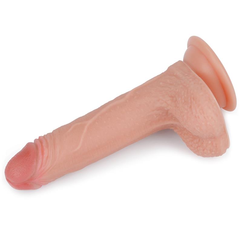 LOVETOY - DILDO NATURE 7 SILICONA LÍQUIDA NATURAL