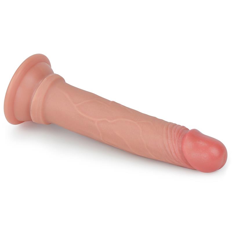 LOVETOY - DILDO NATURE 7 SILICONA LÍQUIDA NATURAL