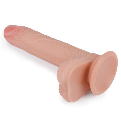 LOVETOY - DILDO NATURE 7 SILICONA LÍQUIDA NATURAL