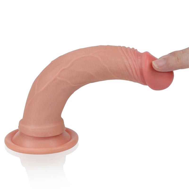 LOVETOY - DILDO NATURE 7 SILICONA LÍQUIDA NATURAL