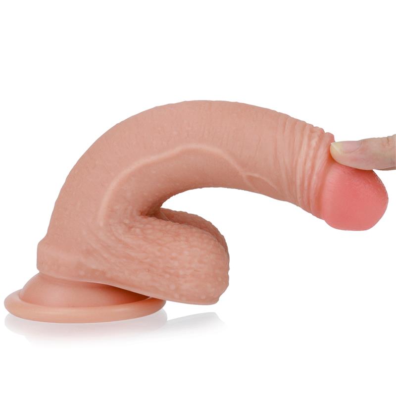 LOVETOY - DILDO NATURE 7 SILICONA LÍQUIDA NATURAL