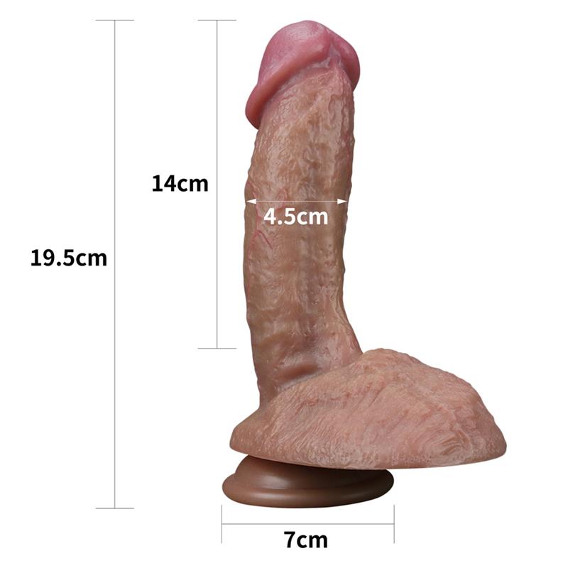 LOVETOY - DILDO NATURE 7.5 DUAL LAYER
