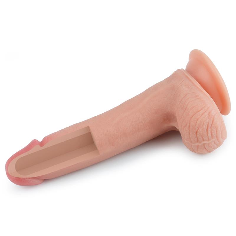 LOVETOY - DILDO NATURE 8 SILICONA LÍQUIDA NATURAL