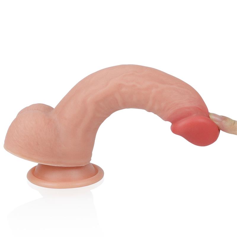 LOVETOY - DILDO NATURE 8 SILICONA LÍQUIDA NATURAL