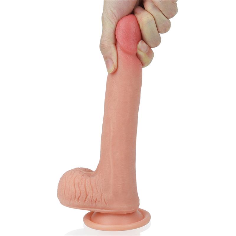 LOVETOY - DILDO NATURE 8 SILICONA LÍQUIDA NATURAL