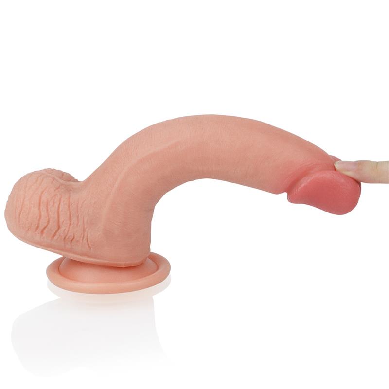 LOVETOY - DILDO NATURE 8 SILICONA LÍQUIDA NATURAL