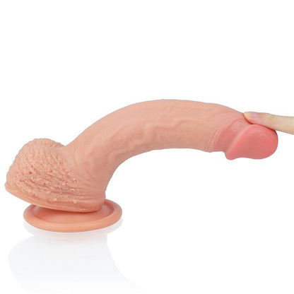 LOVETOY - DILDO NATURE 8.5 SILICONA LÍQUIDA NATURAL