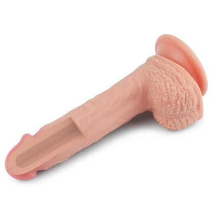 LOVETOY - DILDO NATURE 8.5 SILICONA LÍQUIDA NATURAL