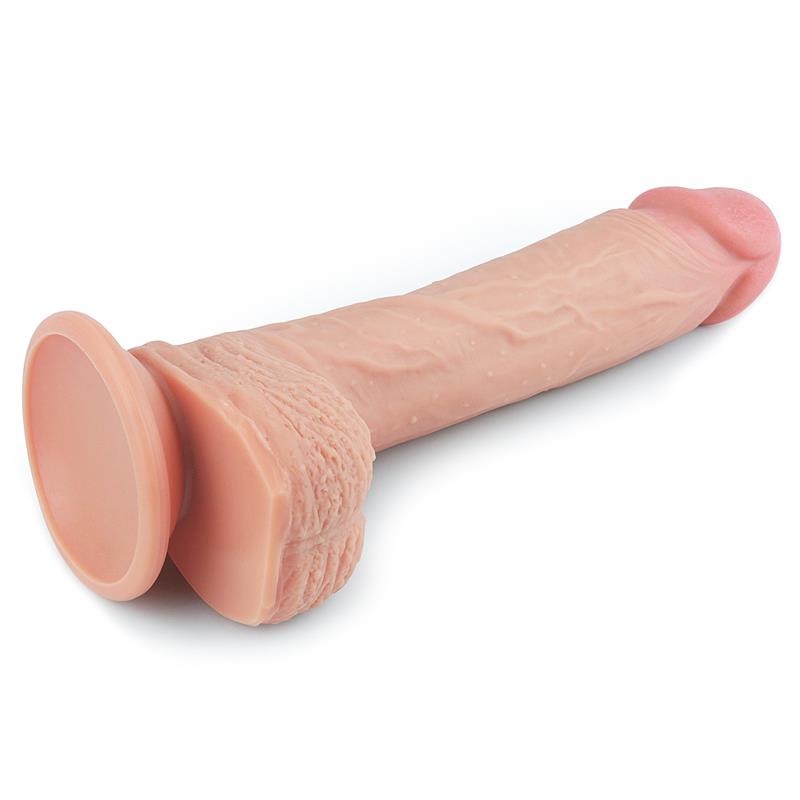 LOVETOY - DILDO NATURE 8.5 SILICONA LÍQUIDA NATURAL