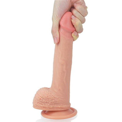 LOVETOY - DILDO NATURE 8.5 SILICONA LÍQUIDA NATURAL