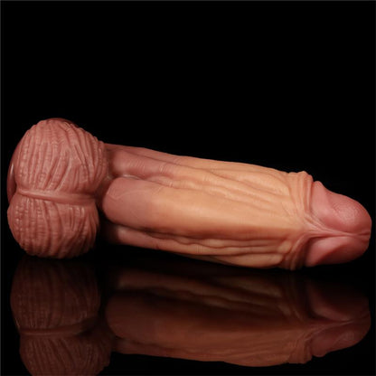LOVETOY - DILDO NATURE KING 10 DUAL LAYER