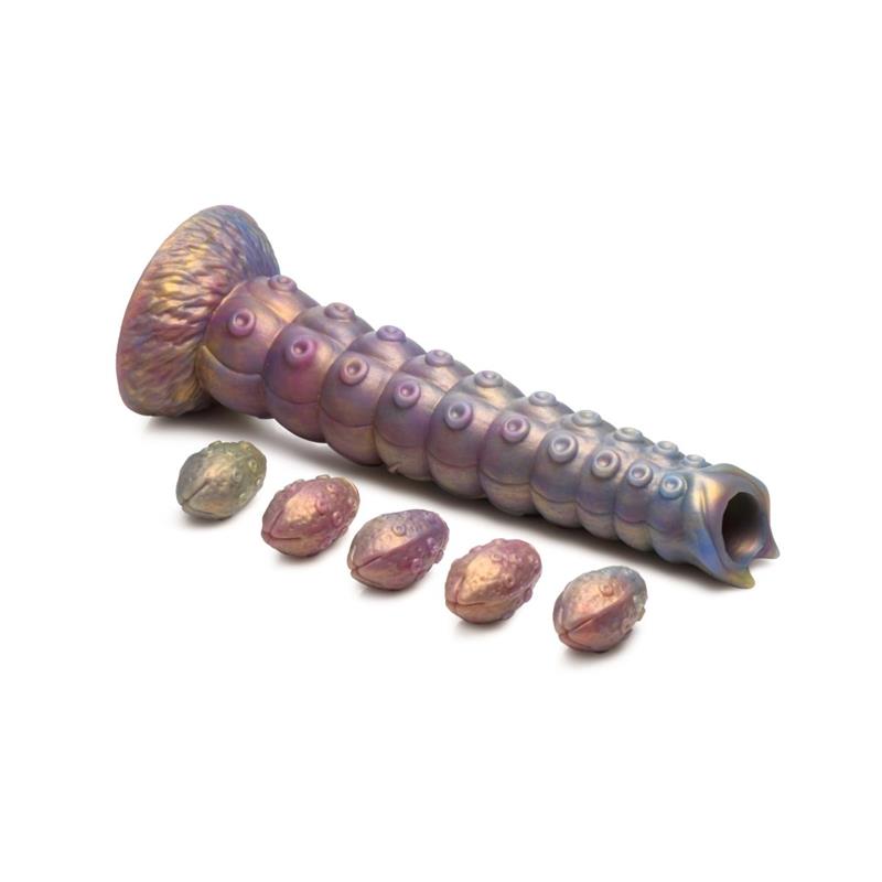 CREATURE COCKS - DILDO OVOPOSITO CON 5 HUEVOS DEEP INVADER TENTACLE