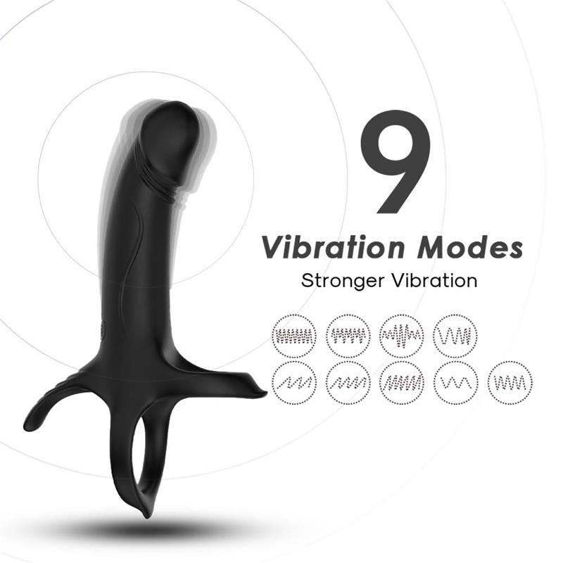 URBAN SKY - DILDO PARA PENETRACIÓN DOBLE CON VIBRACIÓN