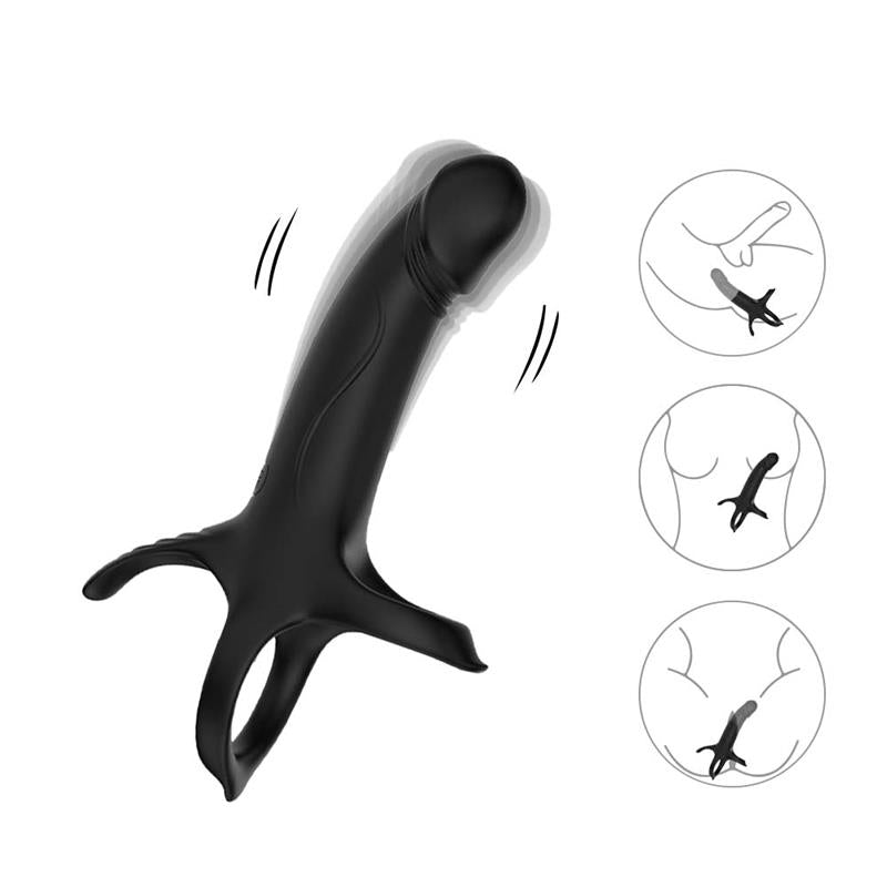 URBAN SKY - DILDO PARA PENETRACIÓN DOBLE CON VIBRACIÓN