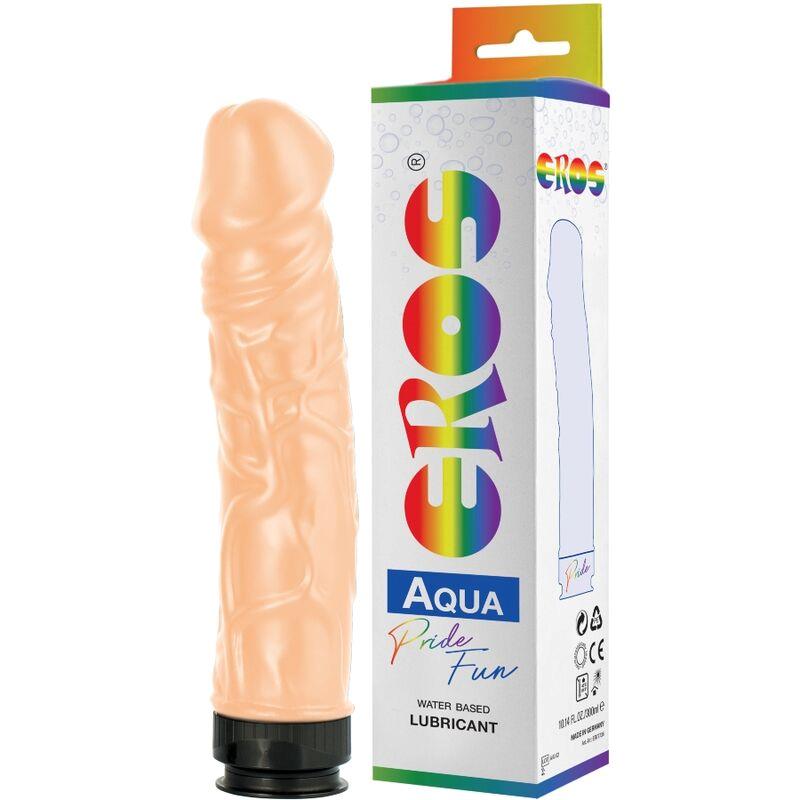 EROS - DILDO PRIDE FUN CON LUBRICANTE AQUA 300 ML