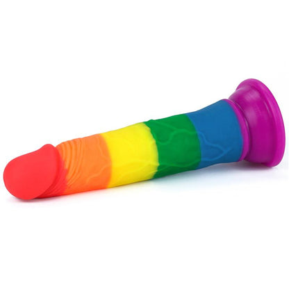 LOVETOY - DILDO PRIDER 7 SILICONA LÍQUIDA LGBT