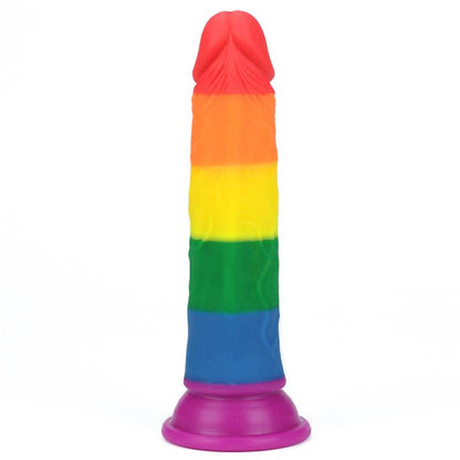 LOVETOY - DILDO PRIDER 7 SILICONA LÍQUIDA LGBT