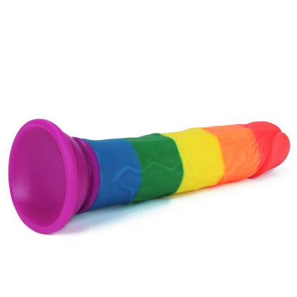 LOVETOY - DILDO PRIDER 7 SILICONA LÍQUIDA LGBT