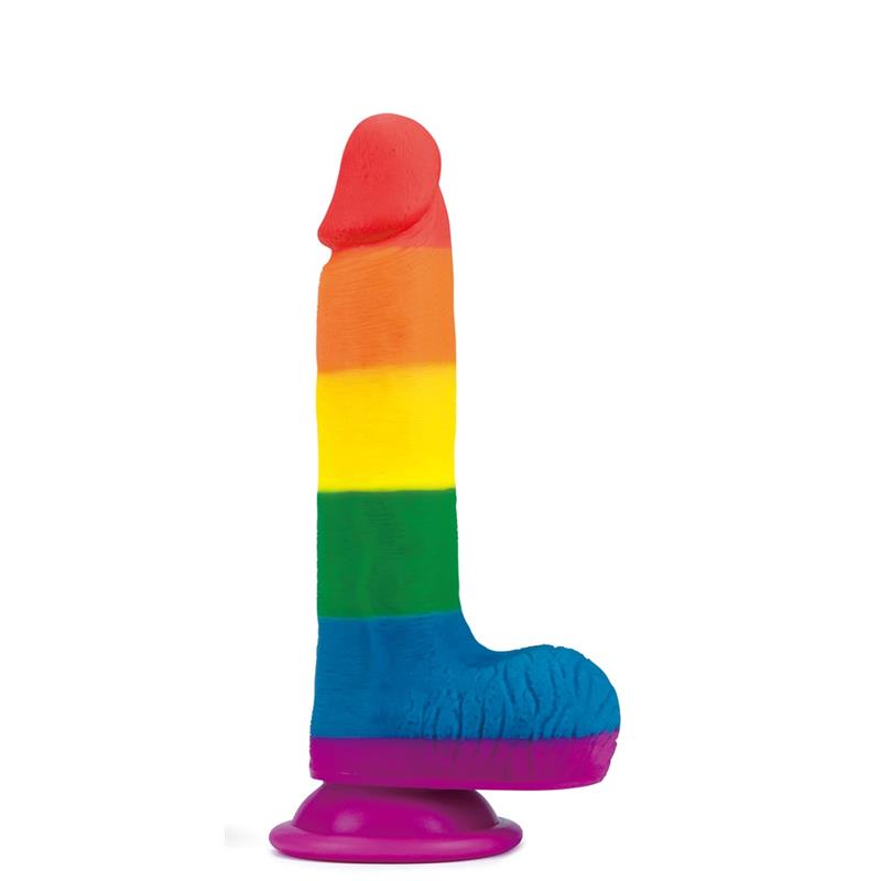 LOVETOY - DILDO PRIDER 7.5 SILICONA LÍQUIDA LGBT