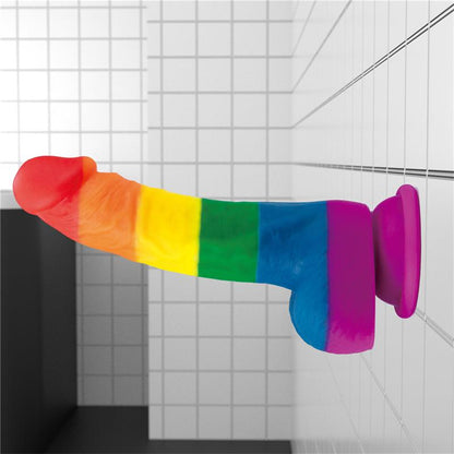 LOVETOY - DILDO PRIDER 8 SILICONA LÍQUIDA LGBT
