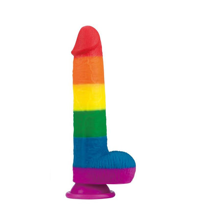 LOVETOY - DILDO PRIDER 9 SILICONA LÍQUIDA LGBT