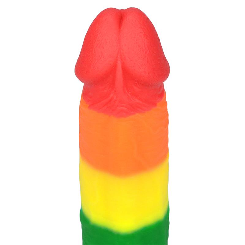 LOVETOY - DILDO PRIDER 9 SILICONA LÍQUIDA LGBT