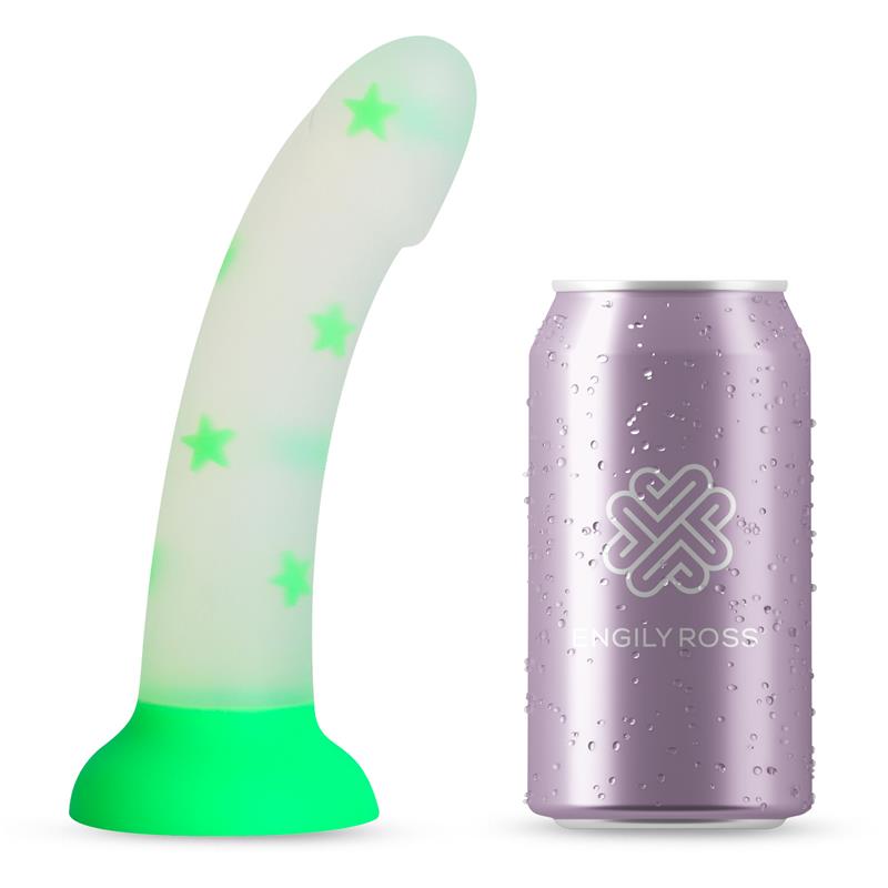 DILDOX BY ENGILY ROSS - DILDO QUE BRILLA EN LA OSCURIDAD CONFETTI STAR 17 CM