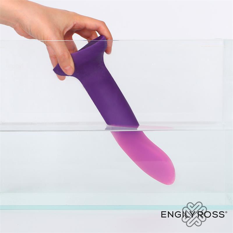 DILDOX BY ENGILY ROSS - DILDO QUE CAMBIA DE COLOR PÚRPURA A ROSA TALLA S 14 CM