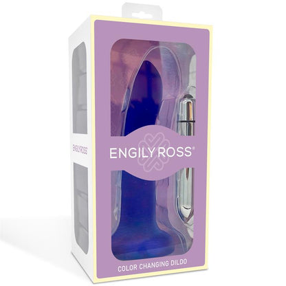 DILDOX BY ENGILY ROSS - DILDO QUE CAMBIA DE COLOR PÚRPURA A ROSA TALLA S 14 CM
