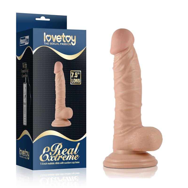 LOVETOY - DILDO REAL EXTREME 7.5 NATURAL