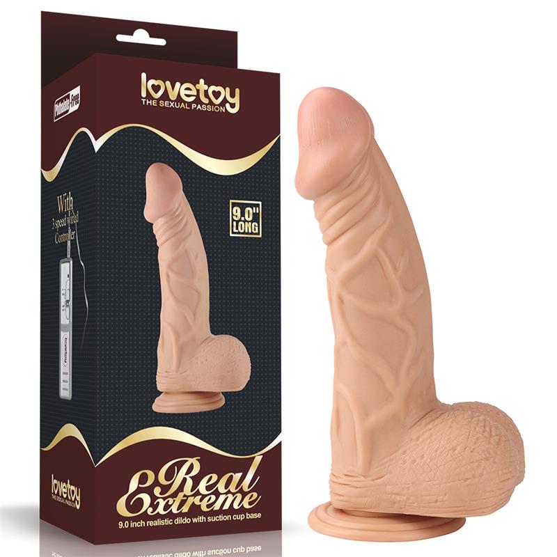 LOVETOY - DILDO REAL EXTREME 9 NATURAL