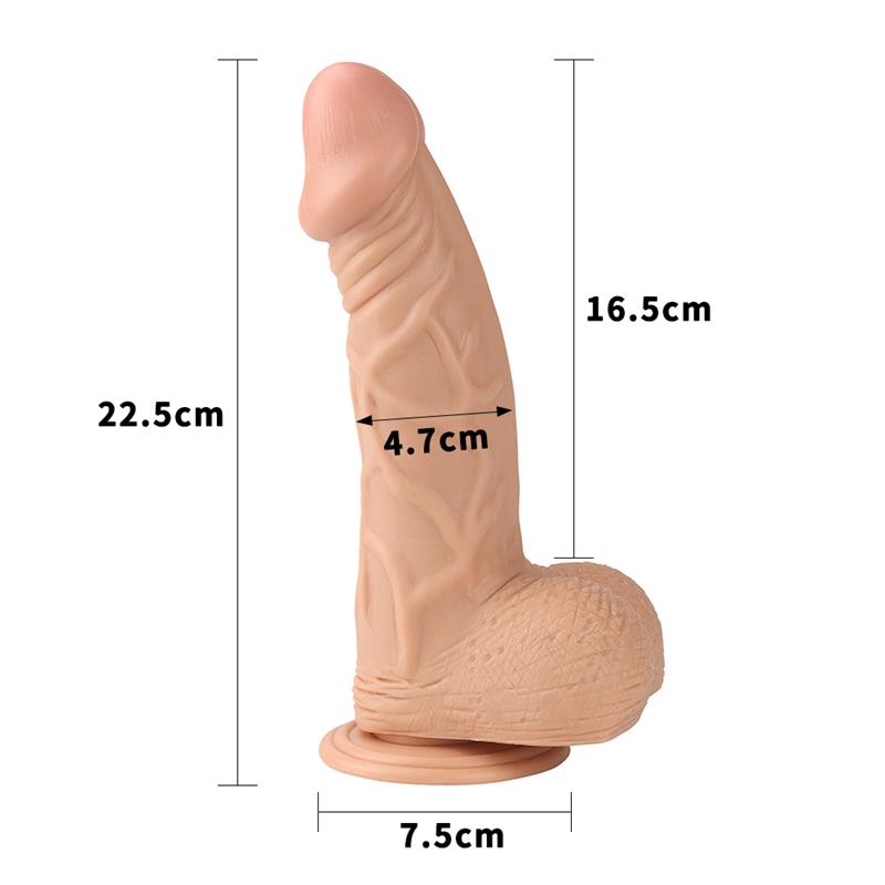 LOVETOY - DILDO REAL EXTREME 9 NATURAL
