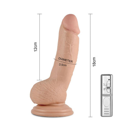 LOVETOY - DILDO REAL EXTREME CON VIBRACIÓN 7 NATURAL