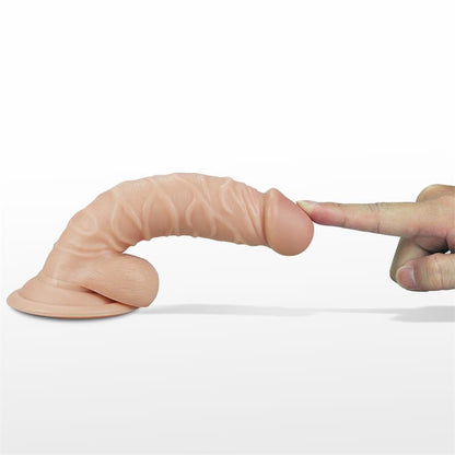 LOVETOY - DILDO REAL EXTREME CON VIBRACIÓN 7.5 NATURAL