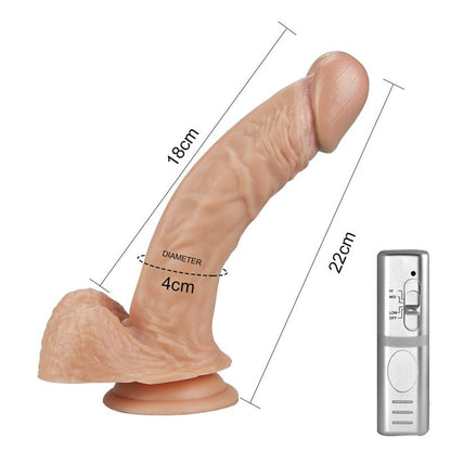 LOVETOY - DILDO REAL EXTREME CON VIBRACIÓN 8.5 NATURAL