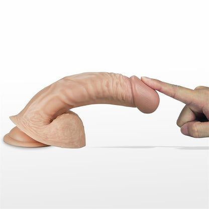 LOVETOY - DILDO REAL EXTREME CON VIBRACIÓN 8.5 NATURAL