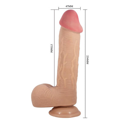 BAILE - DILDO REALISTA CON CON PIEL RETRACTIL  9.2