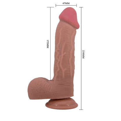 PRETTYLOVE - DILDO REALISTA CON CON PIEL RETRACTIL 9,2