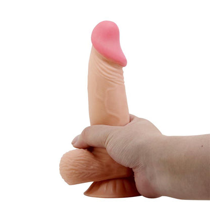 BAILE - DILDO REALISTA CON PIEL DESLIZANTE RETRACTIL 19.4 CM