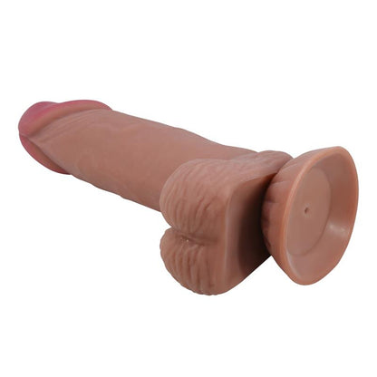 BAILE - DILDO REALISTA CON PIEL DESLIZANTE RETRACTIL 19.4 CM