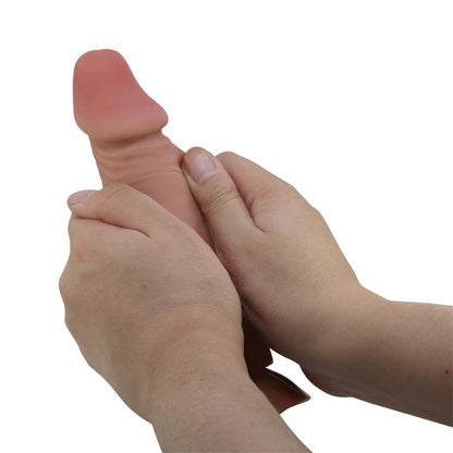 BAILE - DILDO REALISTA CON PIEL DESLIZANTE RETRACTIL 19.4 CM
