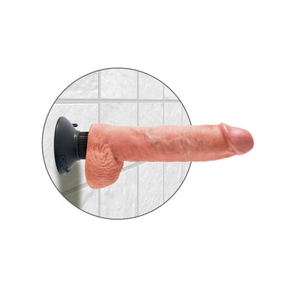 KING COCK - DILDO REALISTA CON TESTÍCULOS Y VIBRACIÓN 10