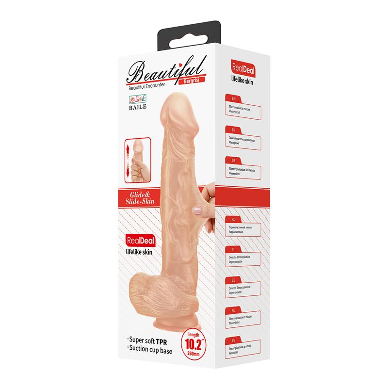 BAILE - DILDO REALISTA CON VENTOSA BERGRISI 10.2