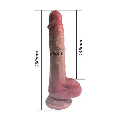 URBAN SKY - DILDO REALISTA CON VIBRACIÓN, THRUSTING Y CALOR 20 CM