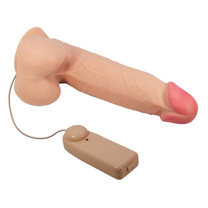 BAILE - DILDO REALISTA DOBLE DENSIDAD PIEL DESLIZANTE RETRACTIL