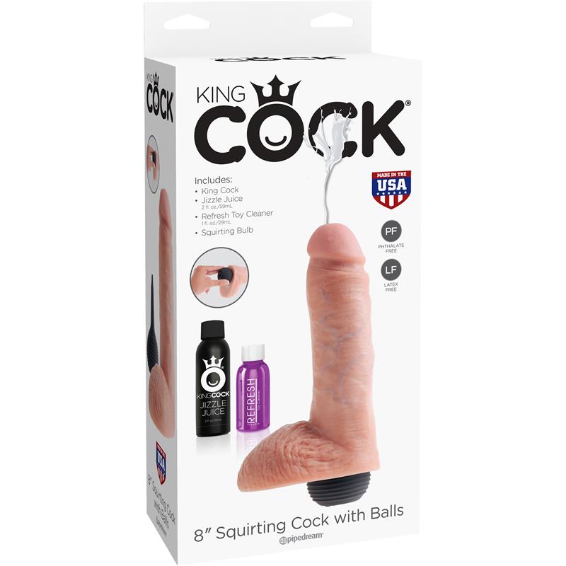 KING COCK - DILDO REALISTA EYACULADOR 8