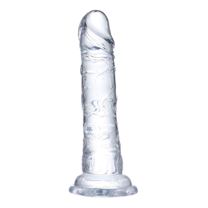 GLAZED - DILDO REALISTA MATERIAL CRISTALINO 19 CM